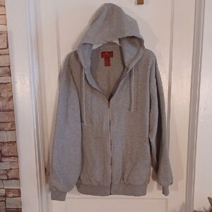 Gray Hoodie Jacket Moose Creek Size Large Thermal Lined